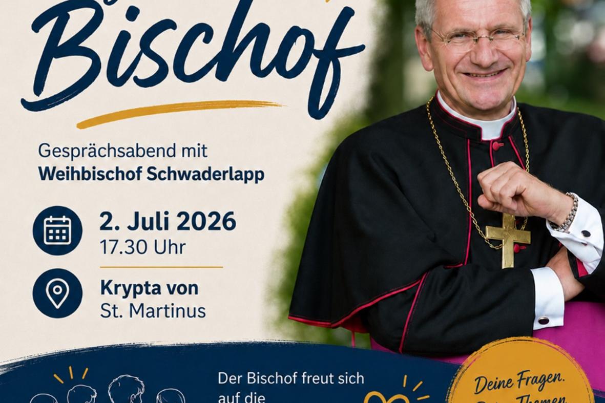 Plakat - Gespräch mit WB am 2. Juli
