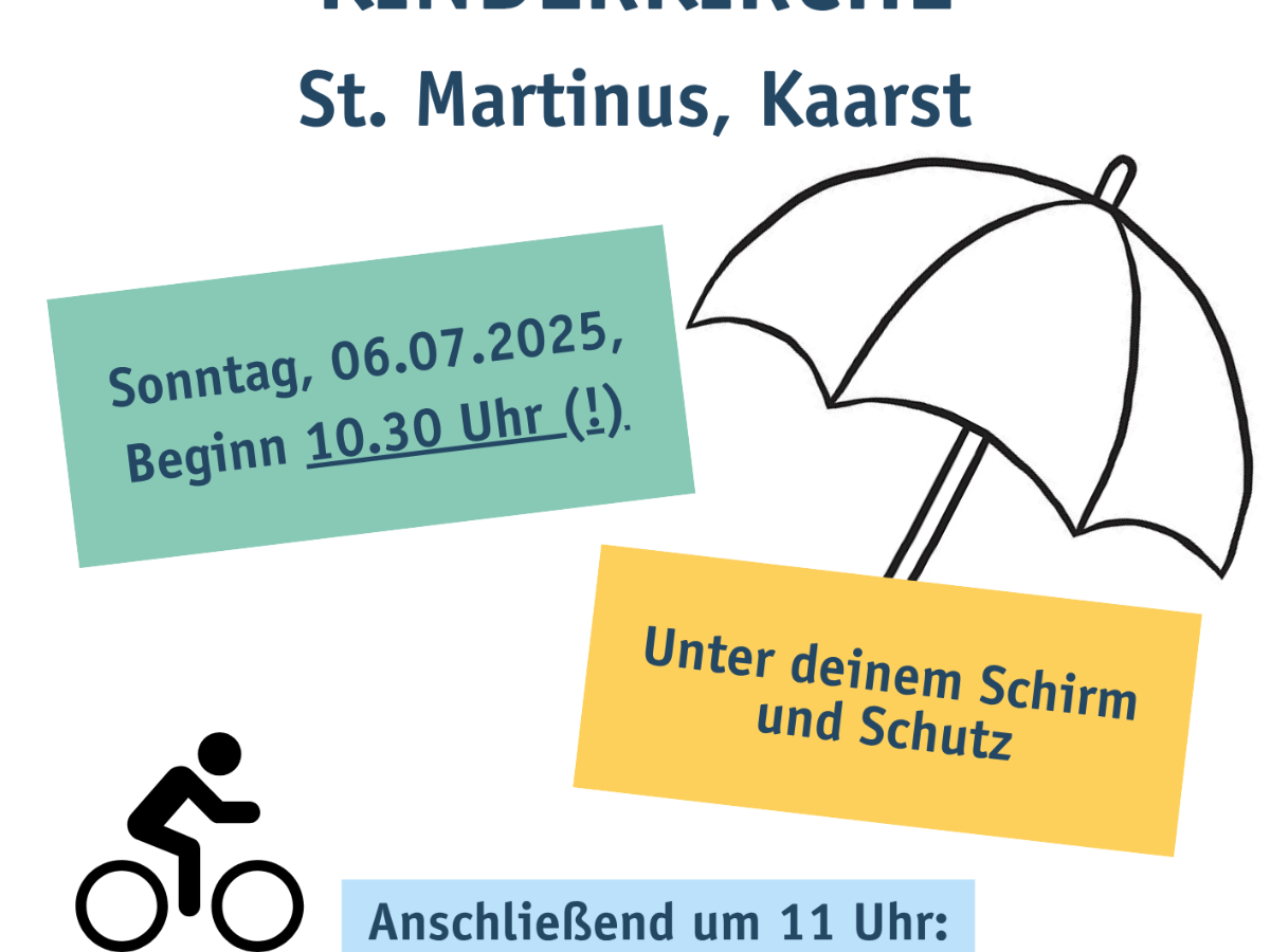 Plakat Kinderkirche Kaarst Juli